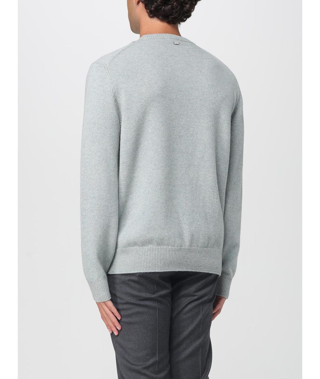 AGNONA Серый шерстяной джемпер / свитер, фото 2