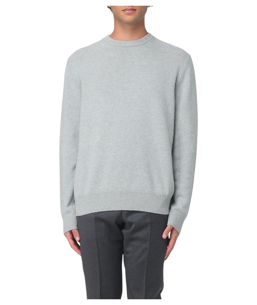 AGNONA Серый шерстяной джемпер / свитер, фото 1