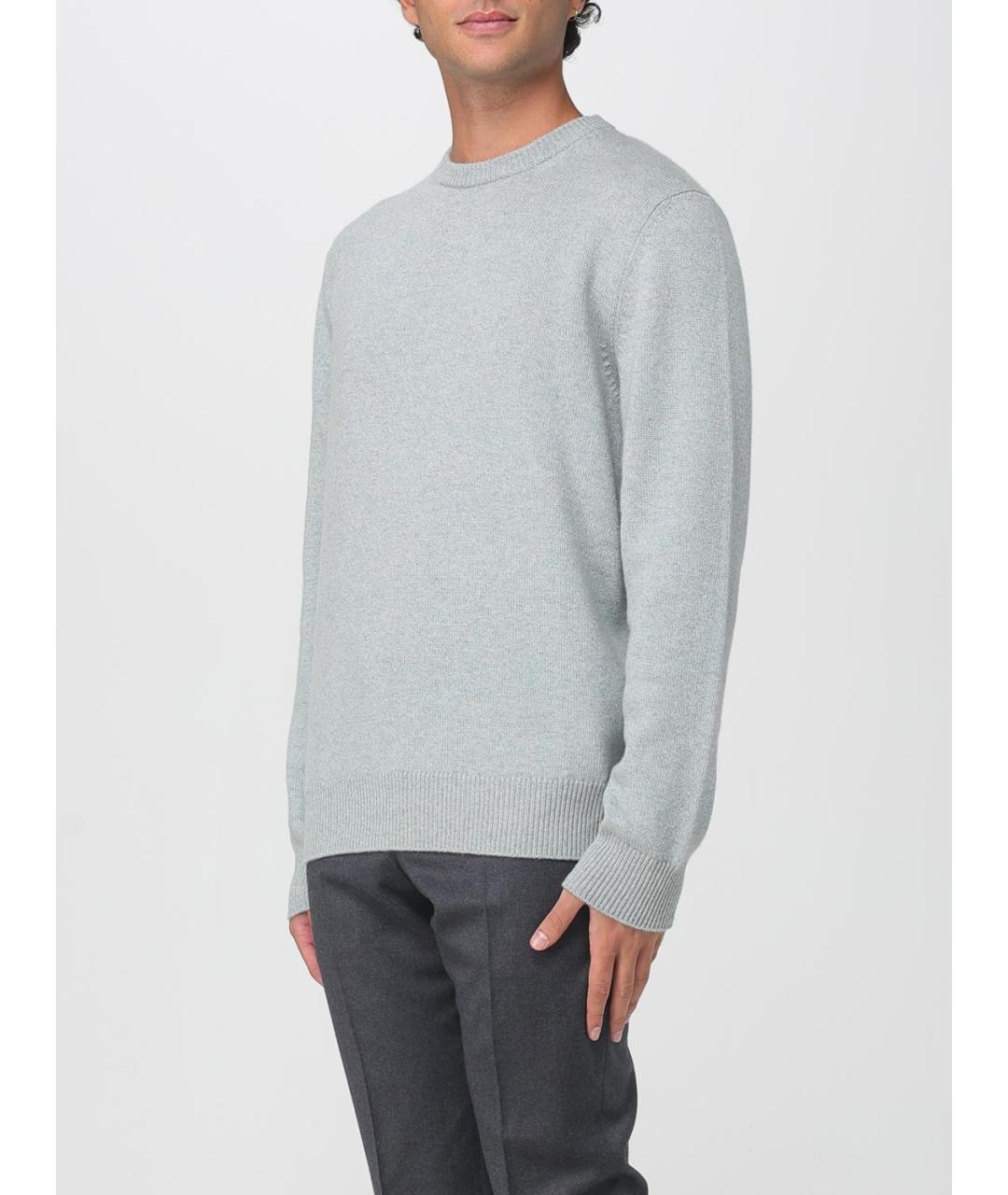 AGNONA Серый шерстяной джемпер / свитер, фото 3