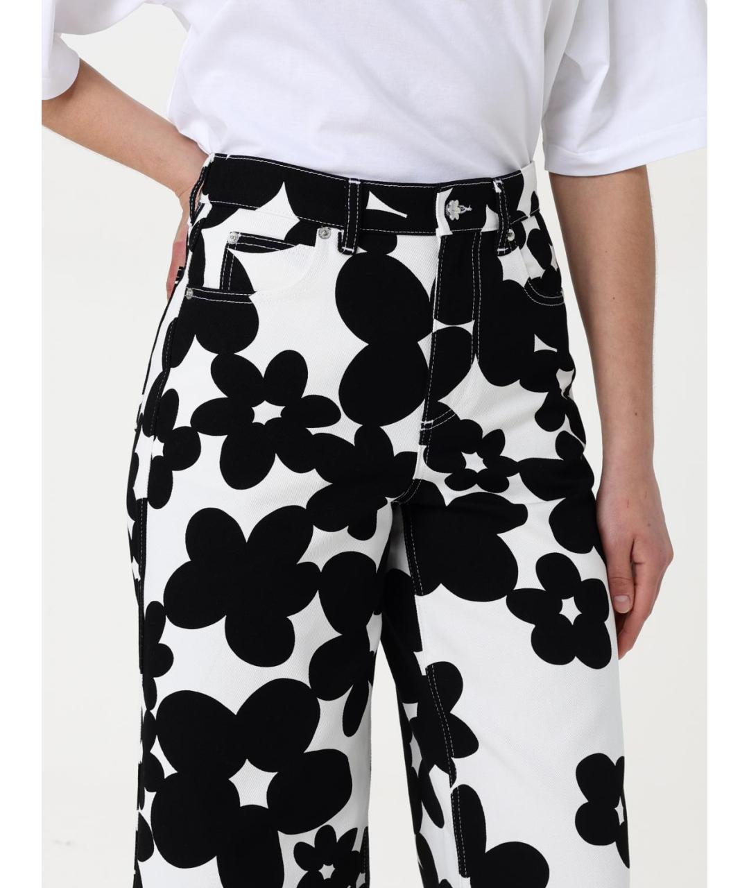 MARNI Мульти хлопковые прямые брюки, фото 6
