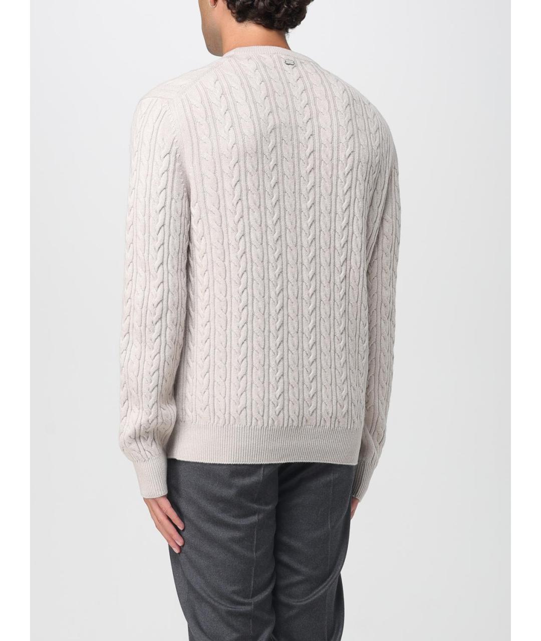 AGNONA Бежевый шерстяной джемпер / свитер, фото 2