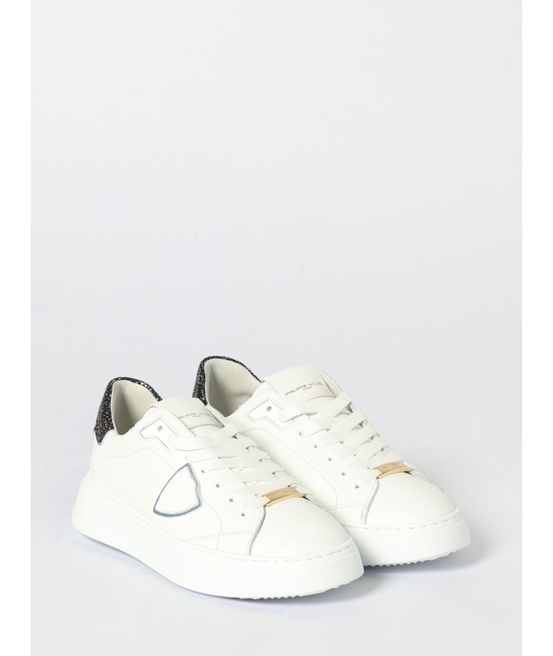 PHILIPPE MODEL Белые кожаные кроссовки, фото 2
