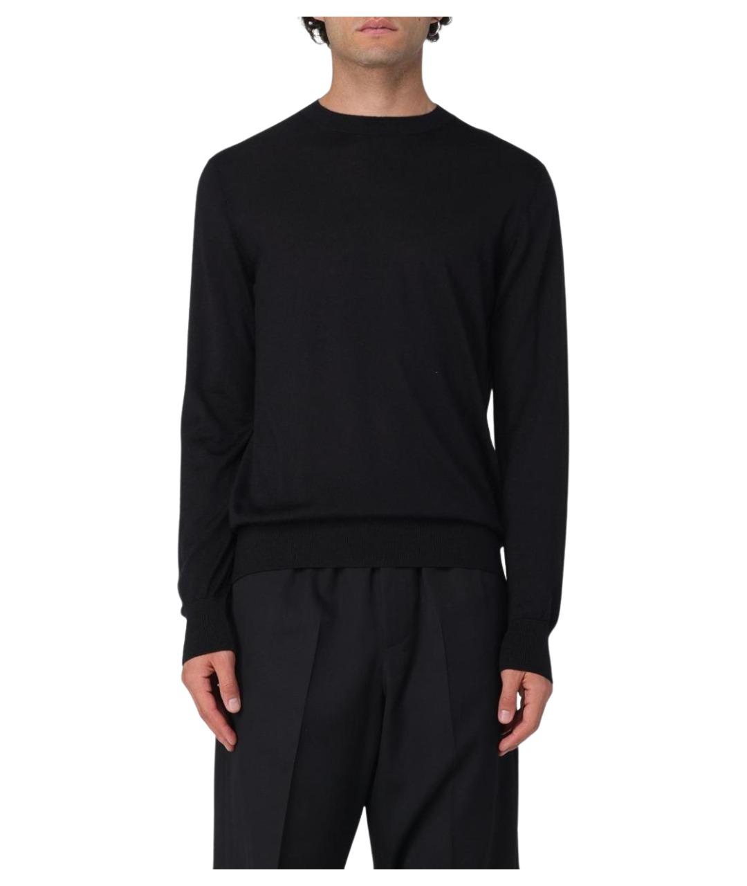 AGNONA Черный шерстяной джемпер / свитер, фото 1