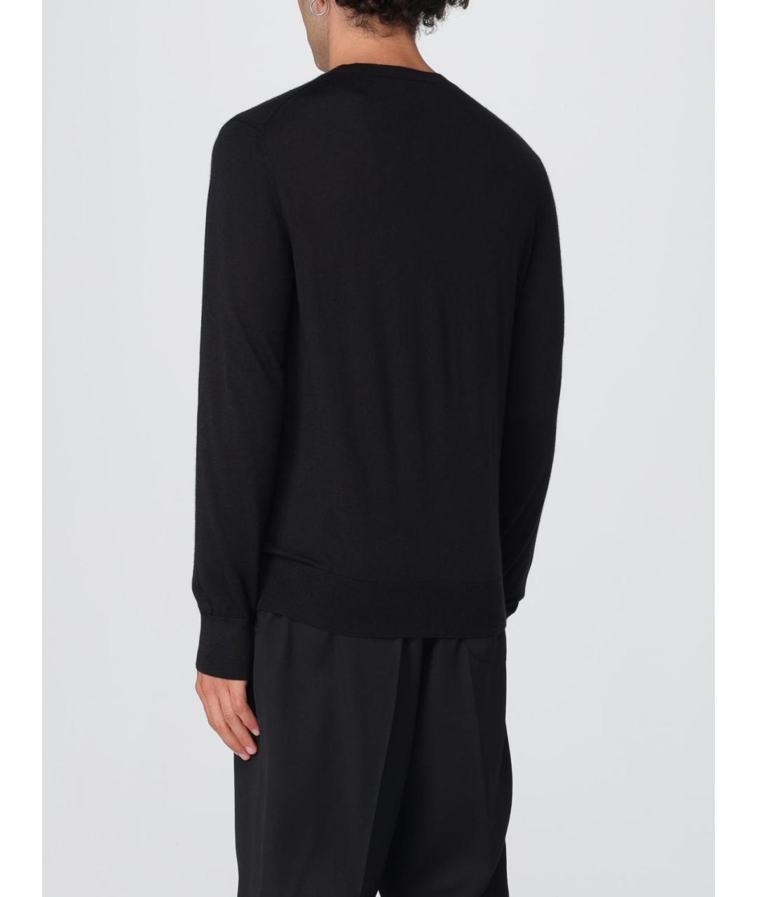 AGNONA Черный шерстяной джемпер / свитер, фото 2