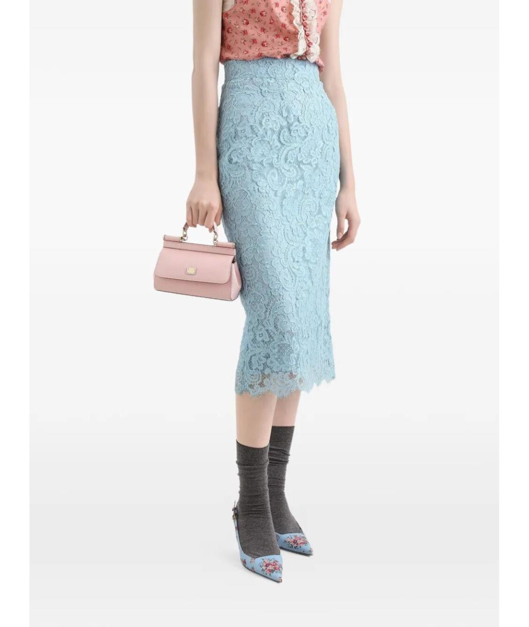 DOLCE&GABBANA Розовая кожаная сумка с короткими ручками, фото 2