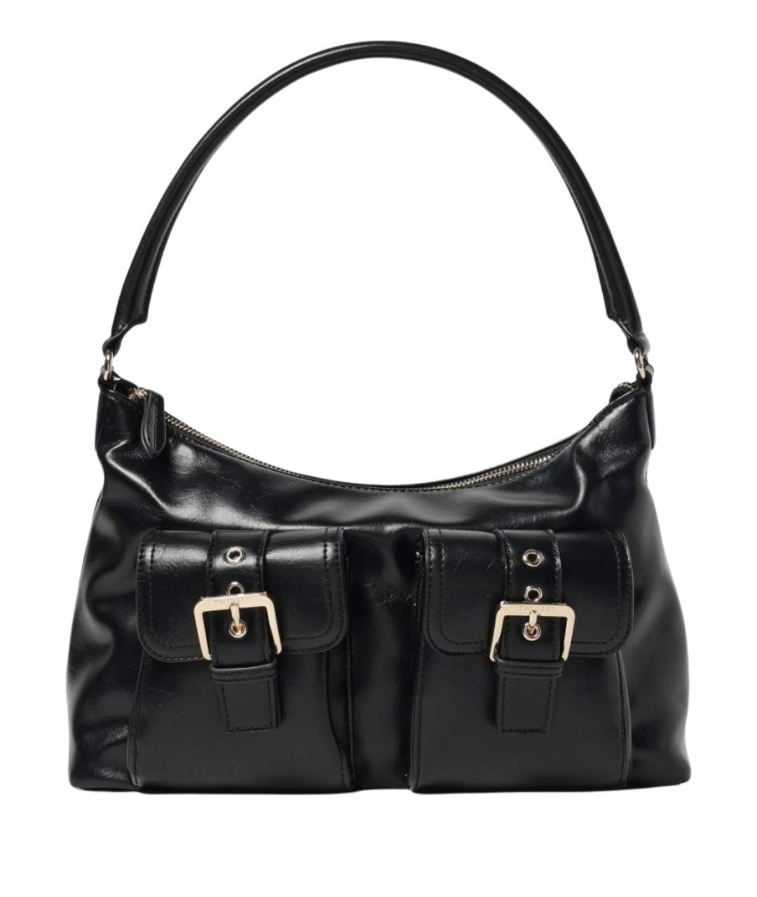 TWIN-SET Черная сумка через плечо из искусственной кожи, фото 1