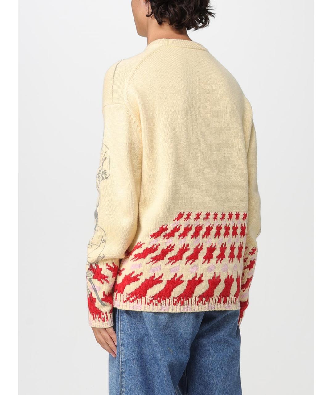 J.W.ANDERSON Бежевый шерстяной джемпер / свитер, фото 3