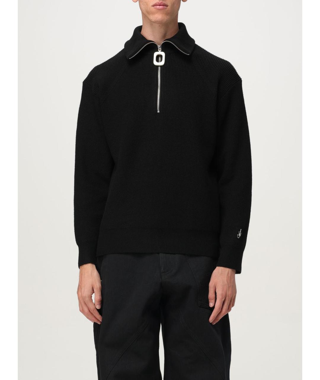J.W.ANDERSON Черное поло с длинным рукавом, фото 6