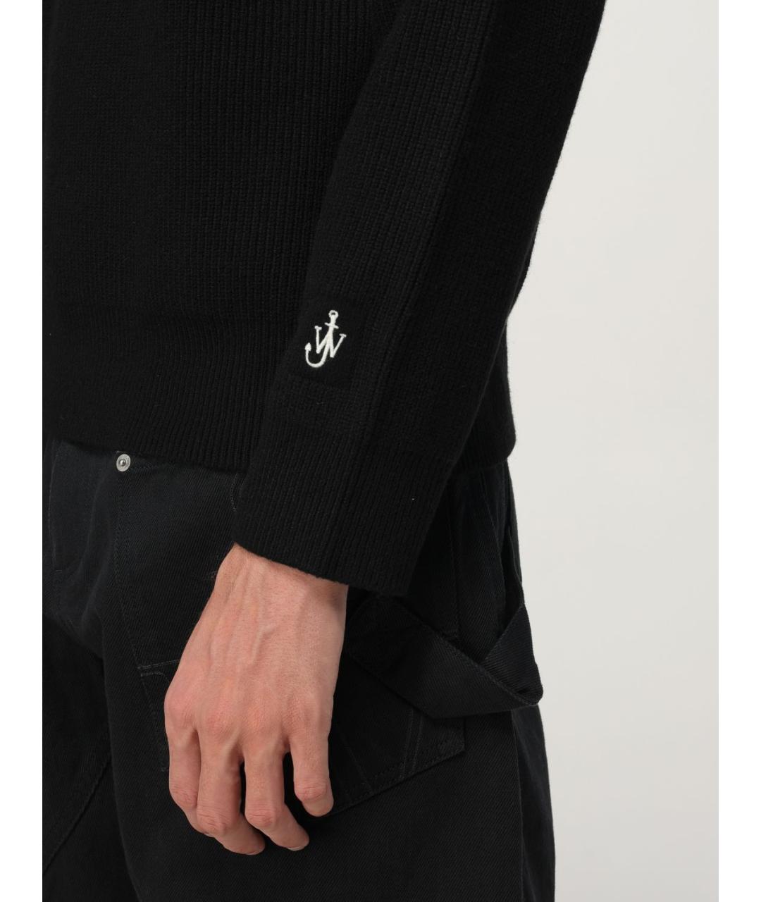 J.W.ANDERSON Черное поло с длинным рукавом, фото 5