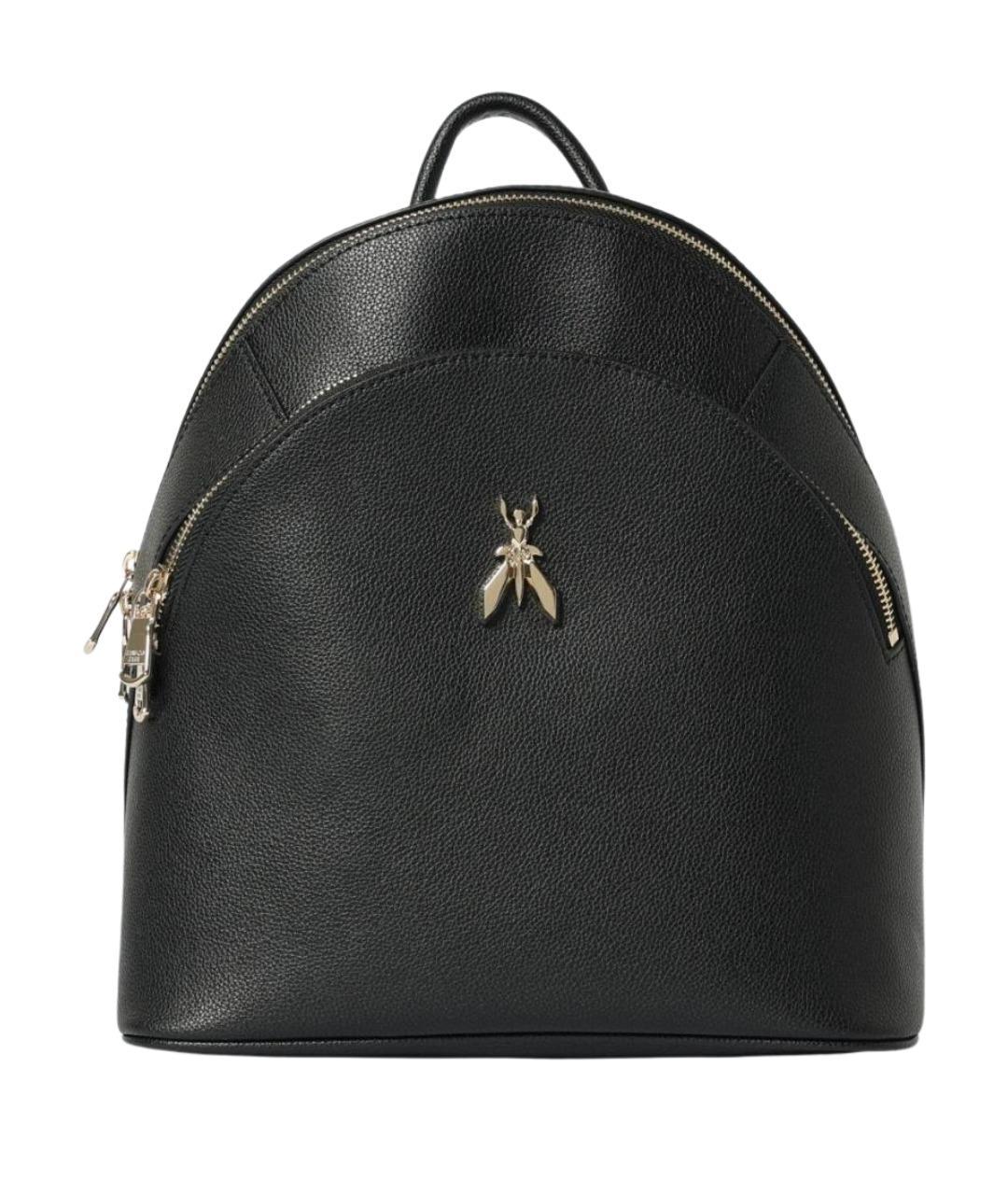 PATRIZIA PEPE Черный кожаный рюкзак, фото 1