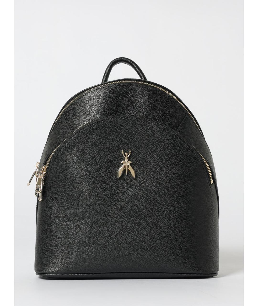 PATRIZIA PEPE Черный кожаный рюкзак, фото 5