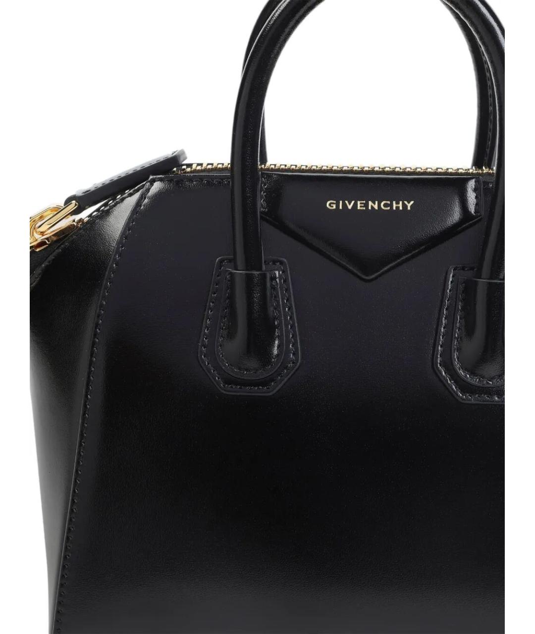 GIVENCHY Черная кожаная сумка тоут, фото 3