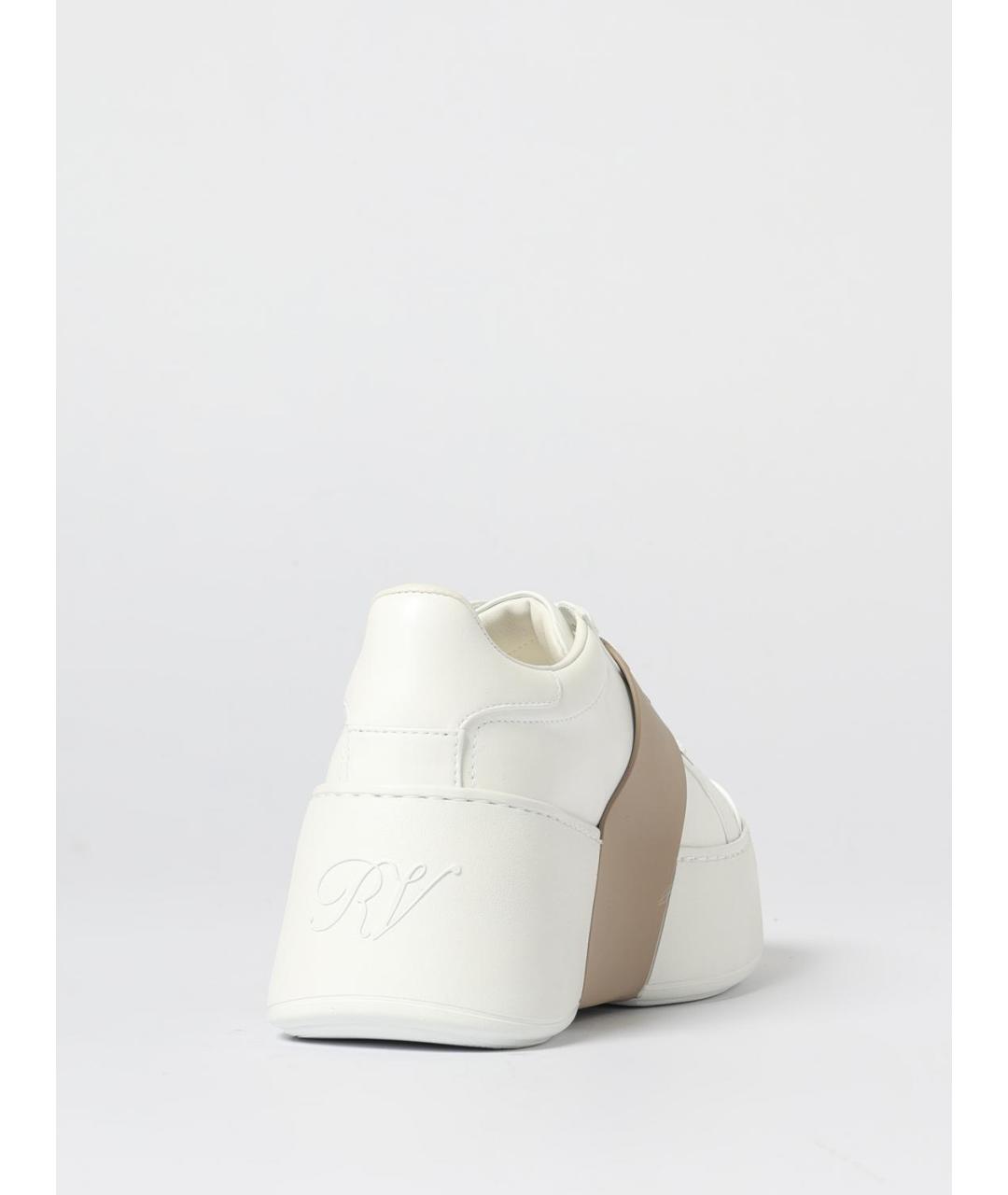 ROGER VIVIER Белые кожаные кроссовки, фото 3