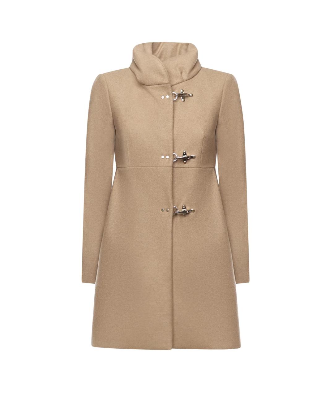 FAY Бежевое шерстяное пальто, фото 1