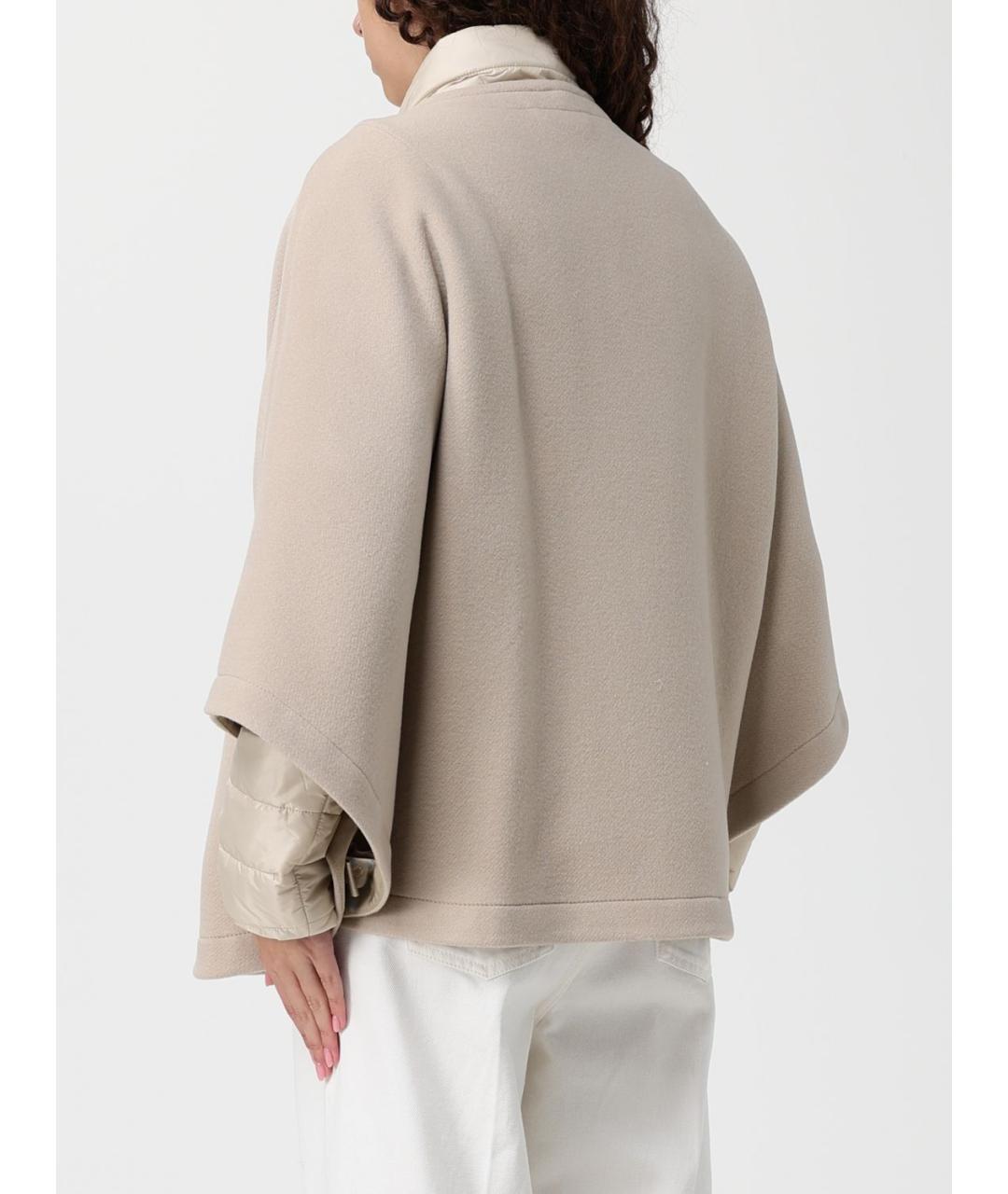 FAY Бежевое шерстяное пальто, фото 3