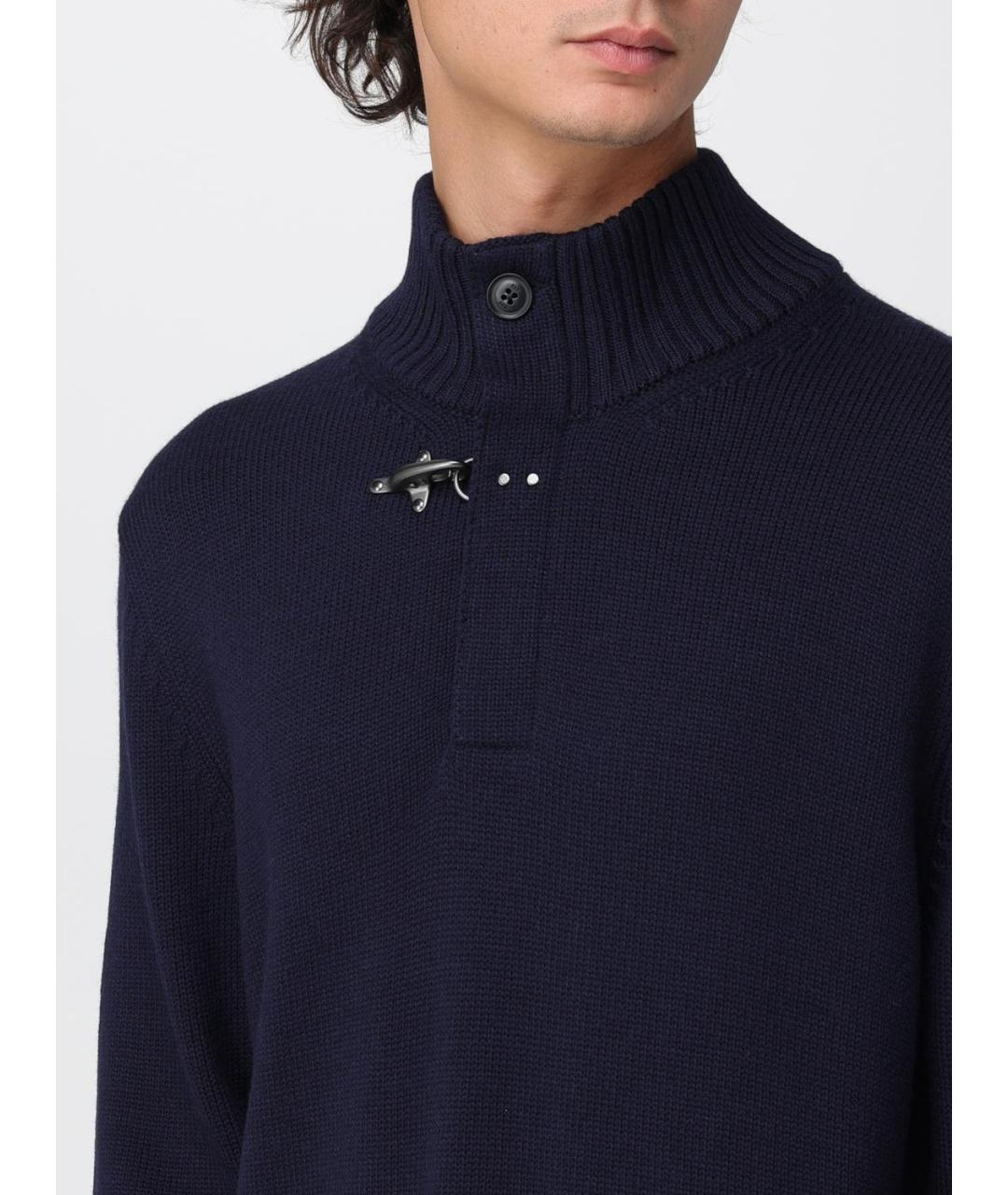 FAY Синий шерстяной джемпер / свитер, фото 4