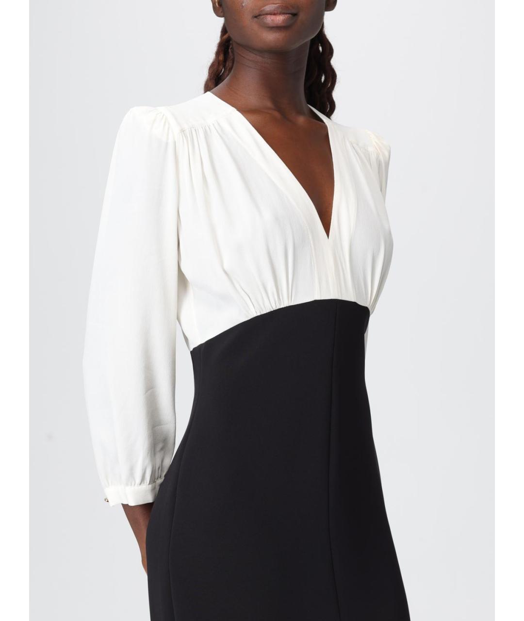 TWIN-SET Черное полиэстеровое повседневное платье, фото 3