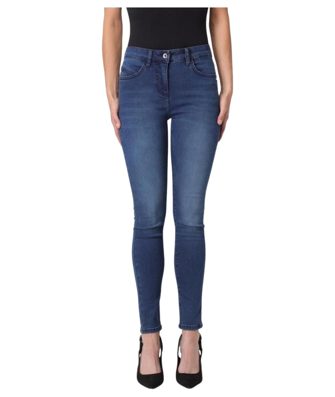 PATRIZIA PEPE Синие джинсы слим, фото 1