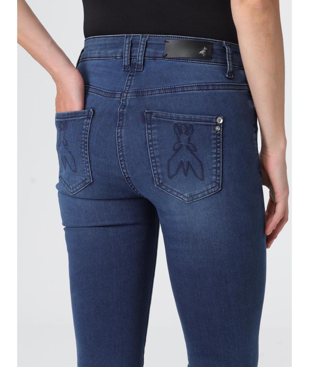 PATRIZIA PEPE Синие джинсы слим, фото 3