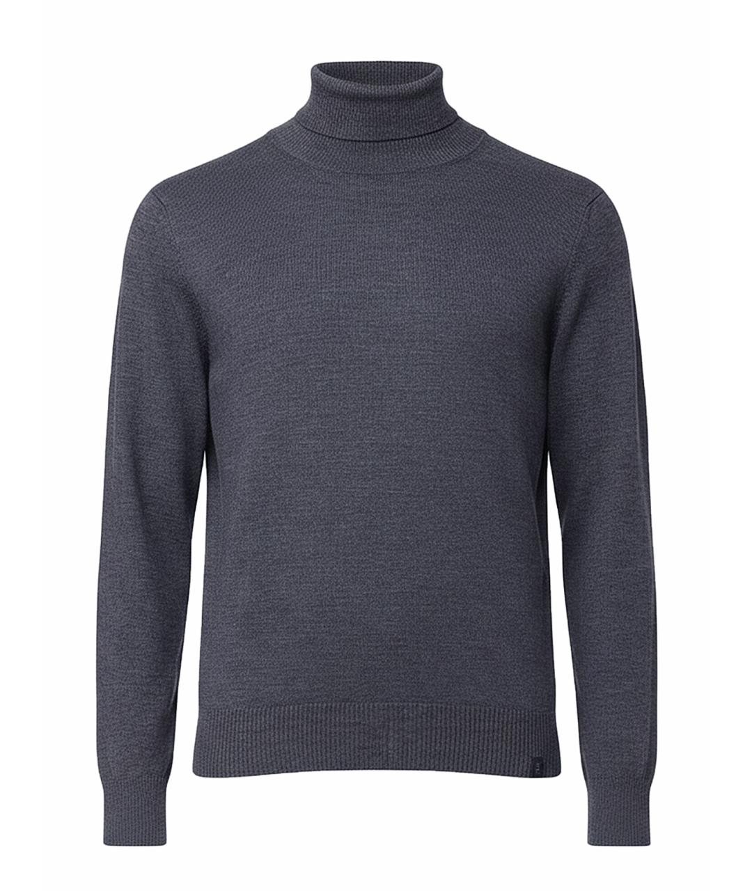 FAY Серая шерстяная водолазка, фото 1