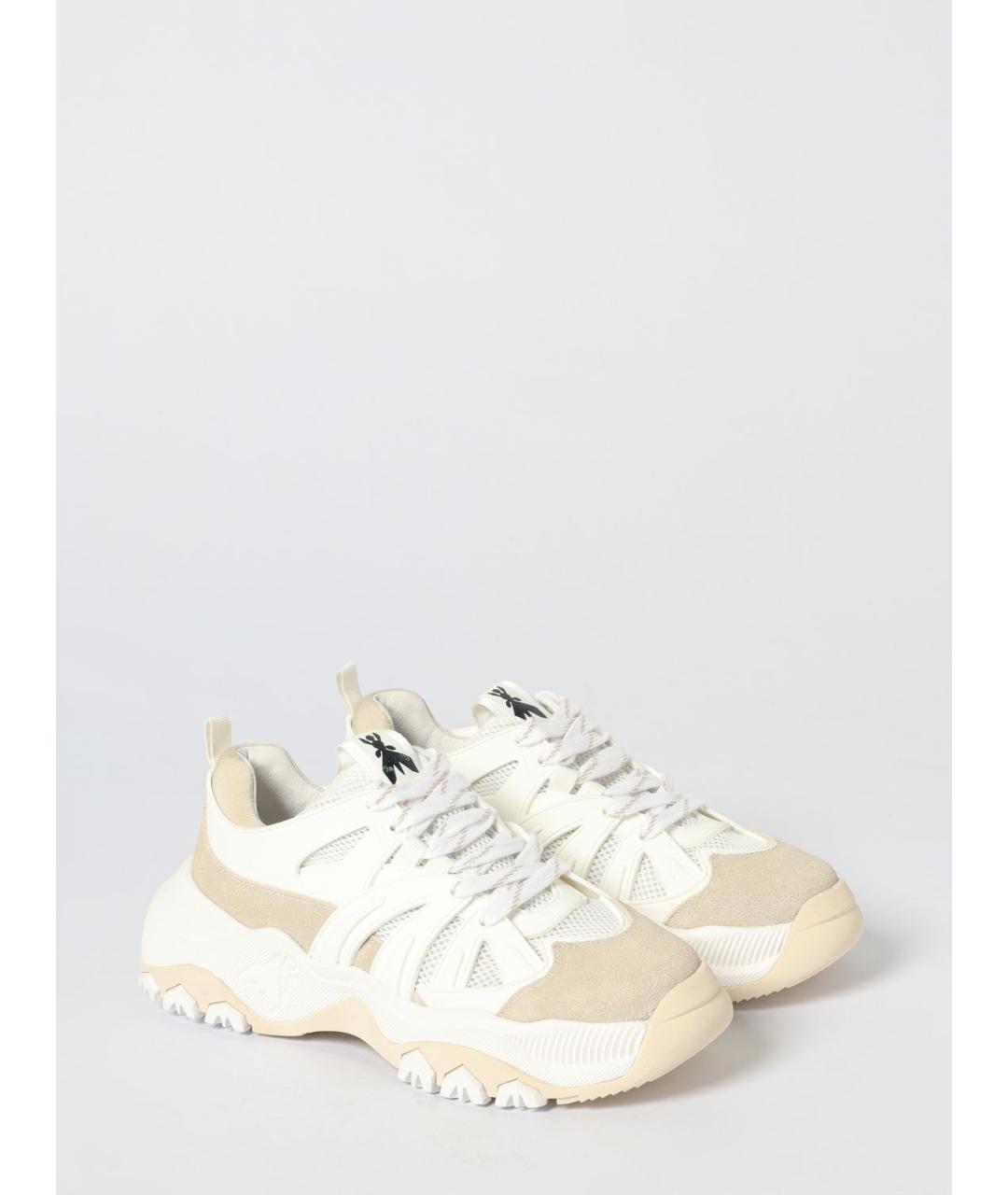 PATRIZIA PEPE Белые кожаные кроссовки, фото 2