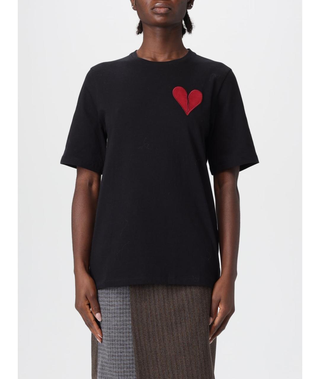 ANTONIO MARRAS Черная хлопковая футболка, фото 2