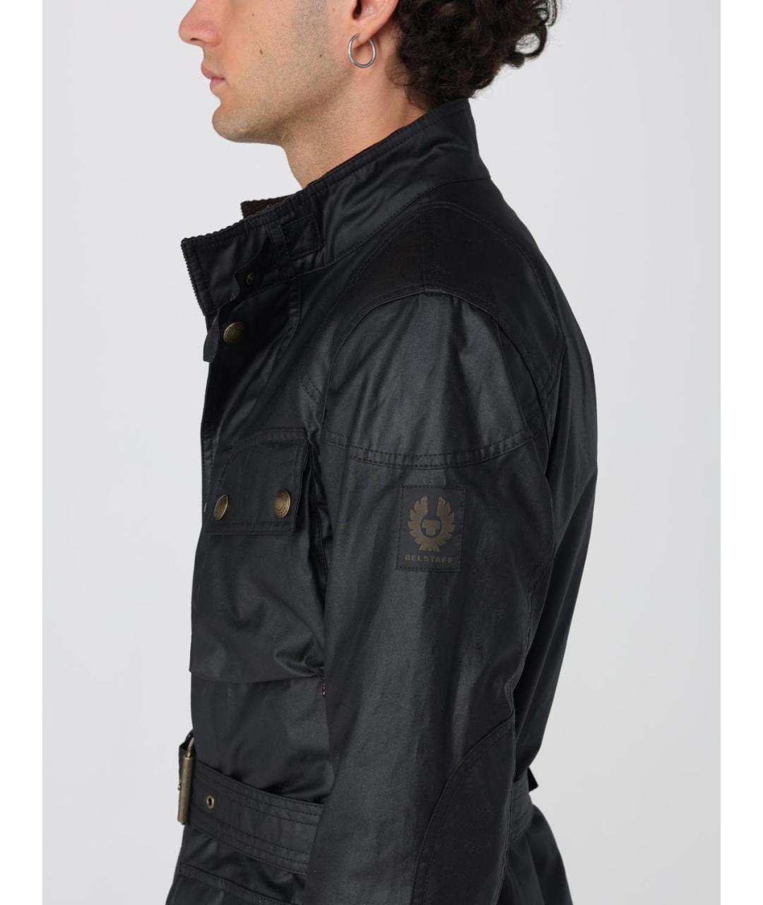 BELSTAFF Черная хлопковая куртка, фото 4