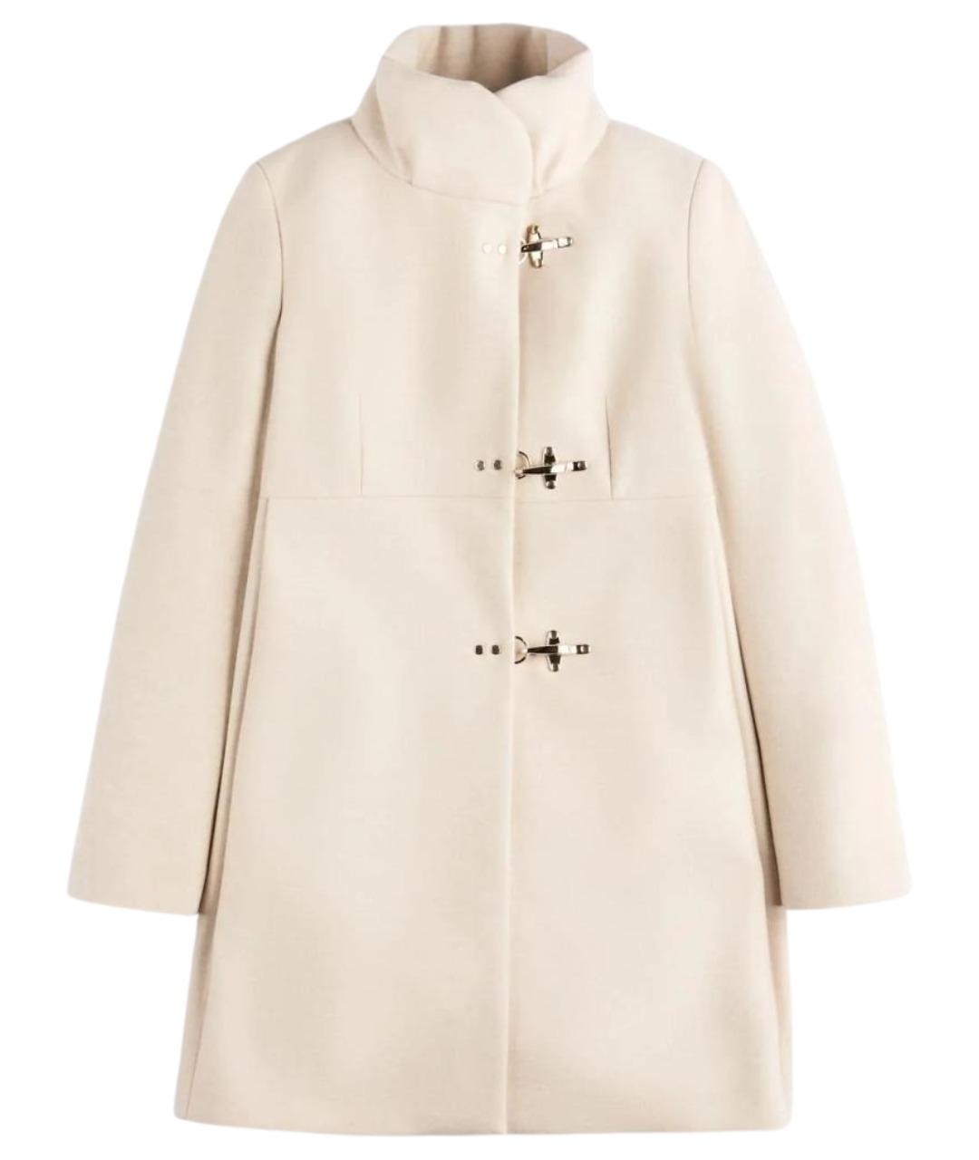 FAY Бежевое шерстяное пальто, фото 1