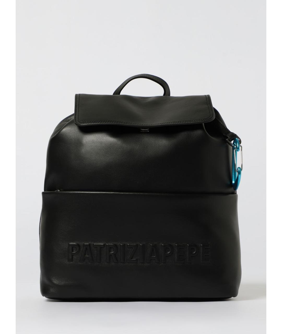 PATRIZIA PEPE Черный кожаный рюкзак, фото 5