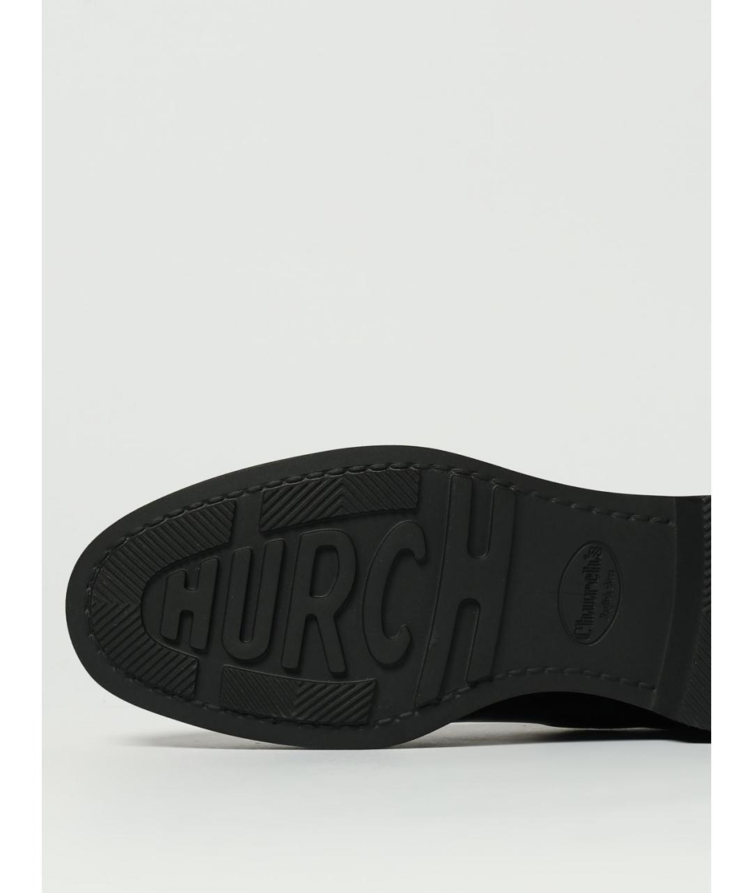 CHURCH'S Черные кожаные ботинки, фото 4