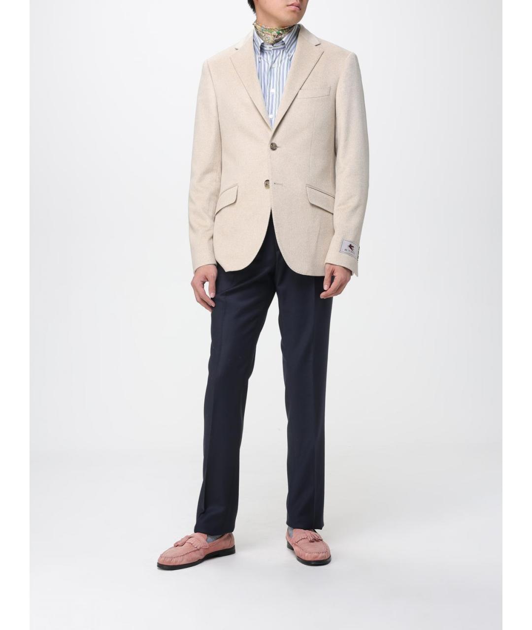 ETRO Голубая льняная кэжуал рубашка, фото 2