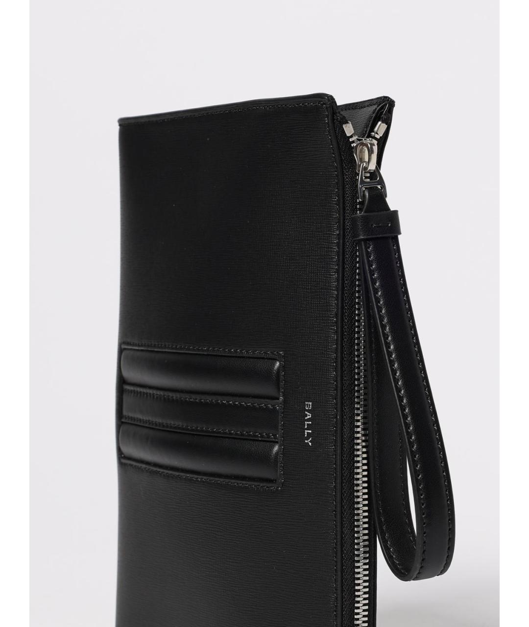 BALLY Черная кожаная папка для документов, фото 3