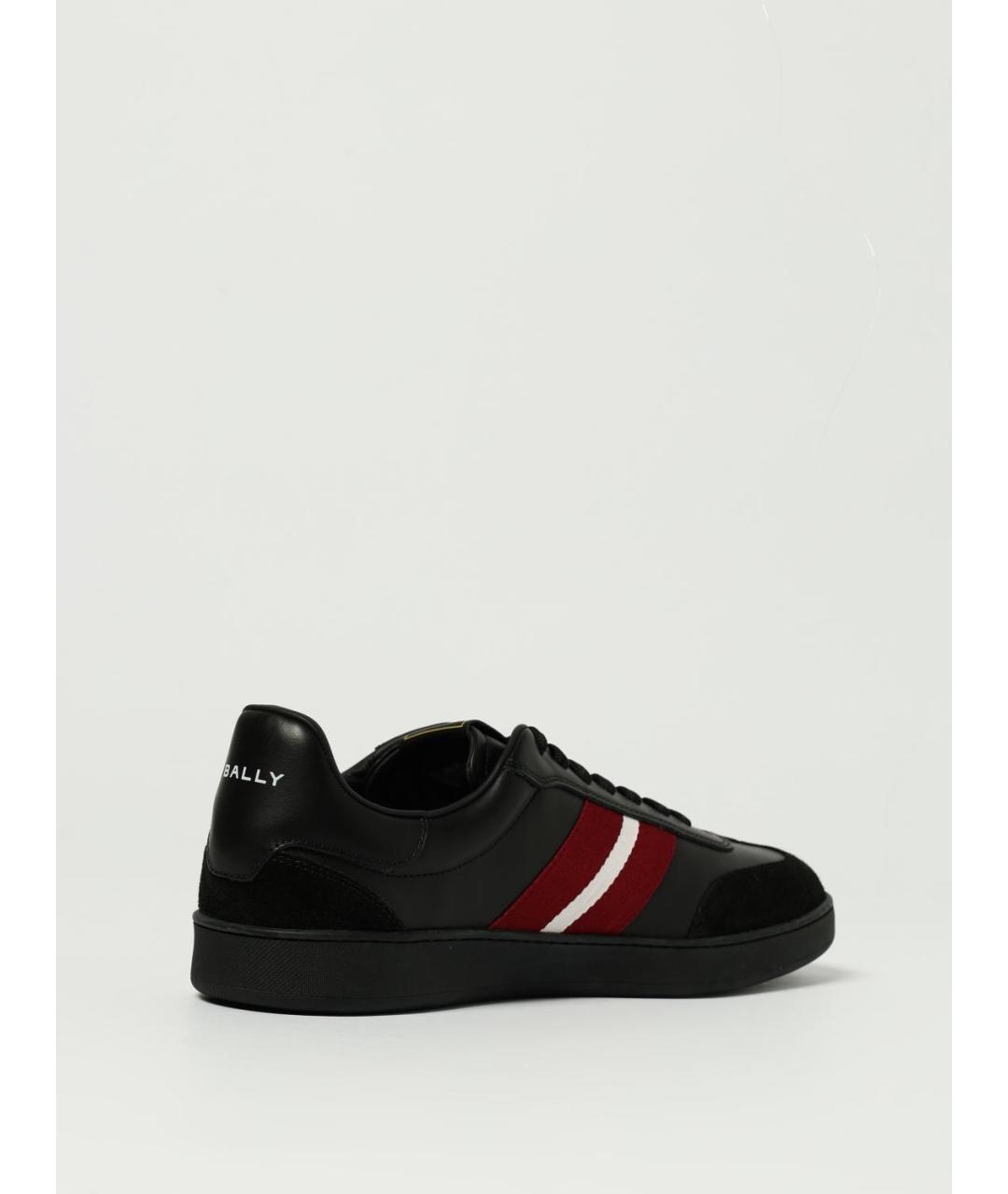 BALLY Черные синтетические низкие кроссовки / кеды, фото 3