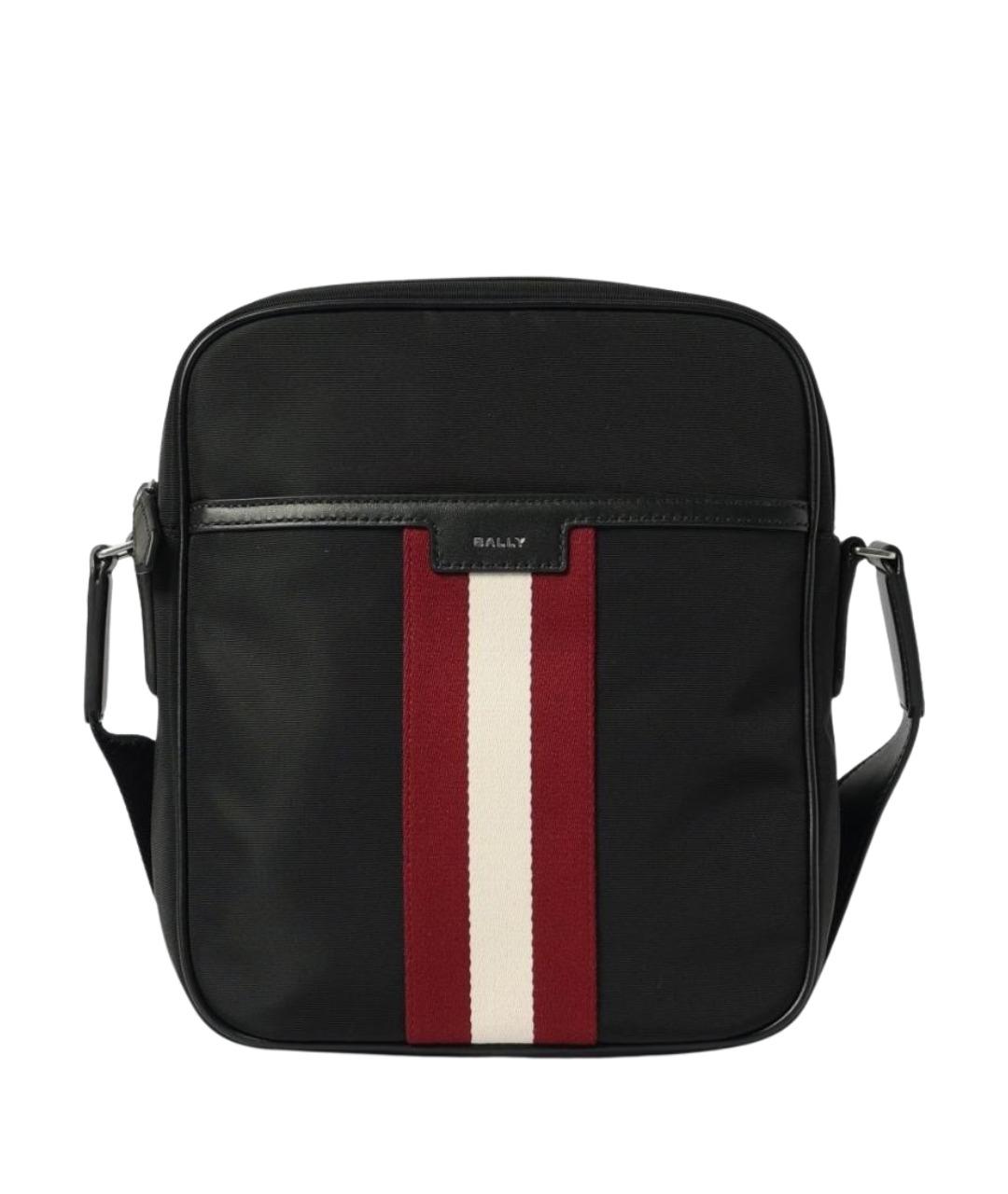 BALLY Черная синтетическая сумка на плечо, фото 1