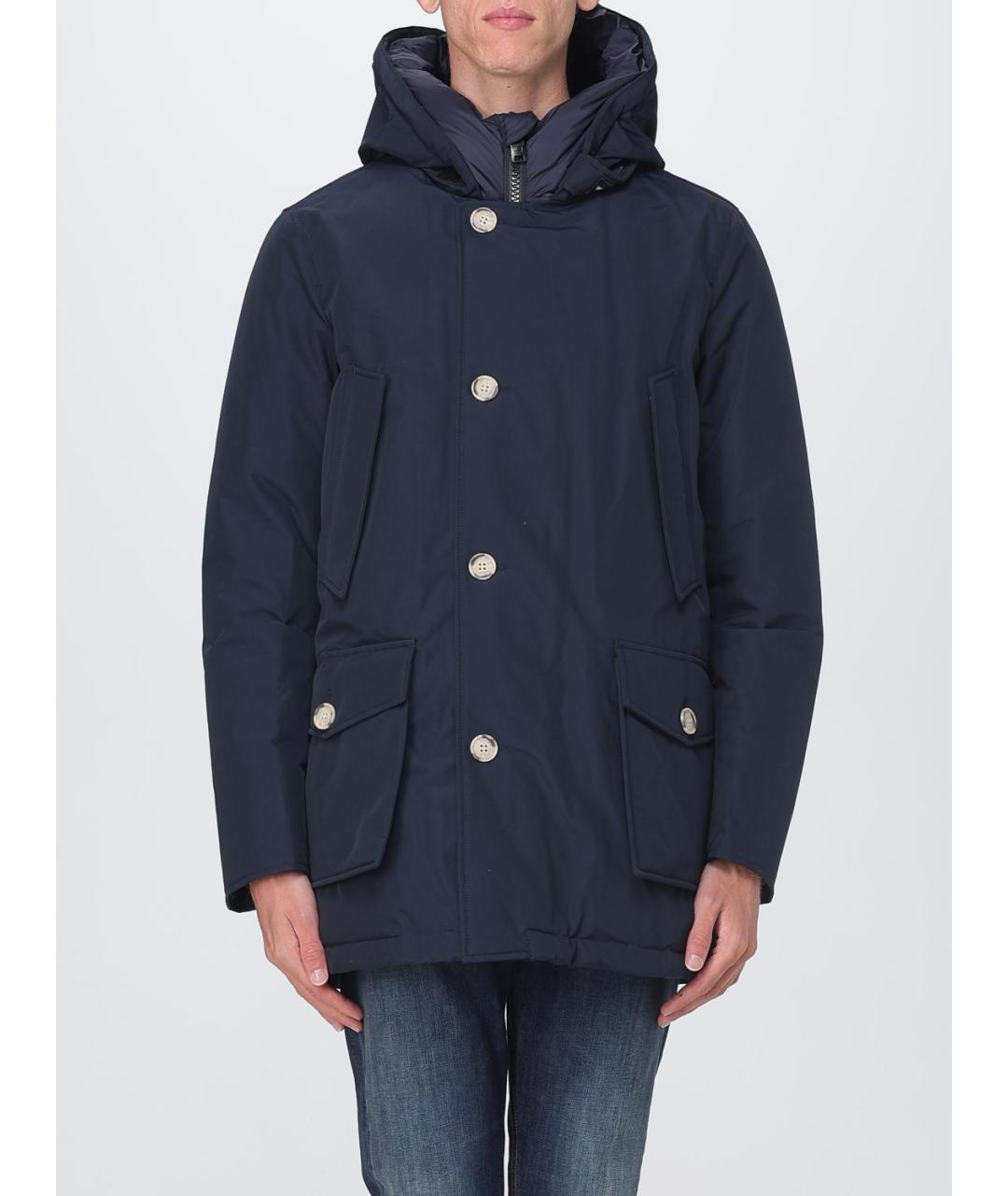 WOOLRICH Синяя хлопковая куртка, фото 5