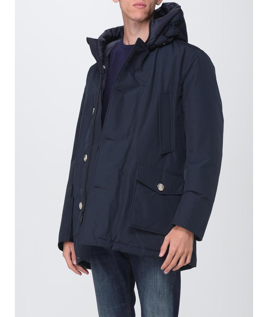 WOOLRICH Синяя хлопковая куртка, фото 3