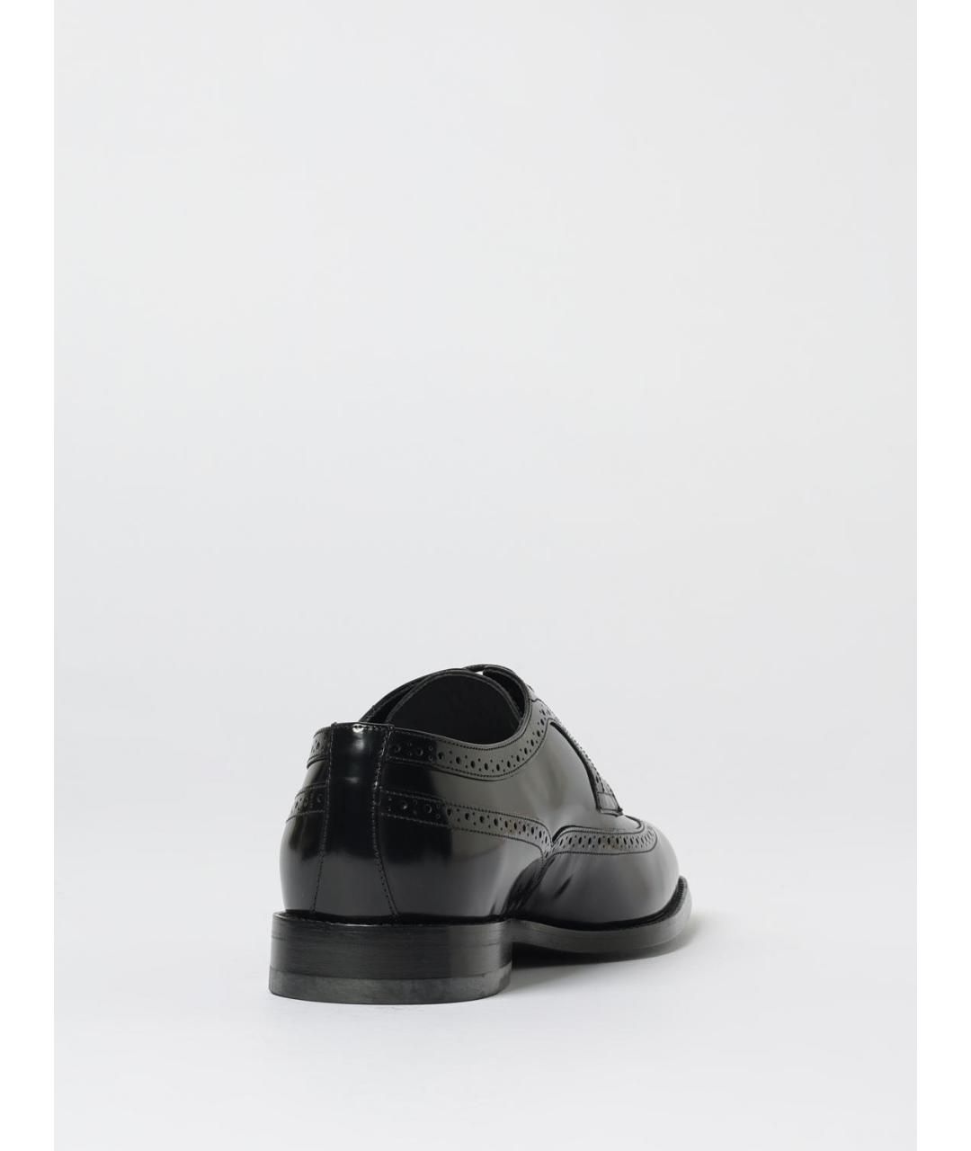 MANOLO BLAHNIK Черные кожаные туфли, фото 3