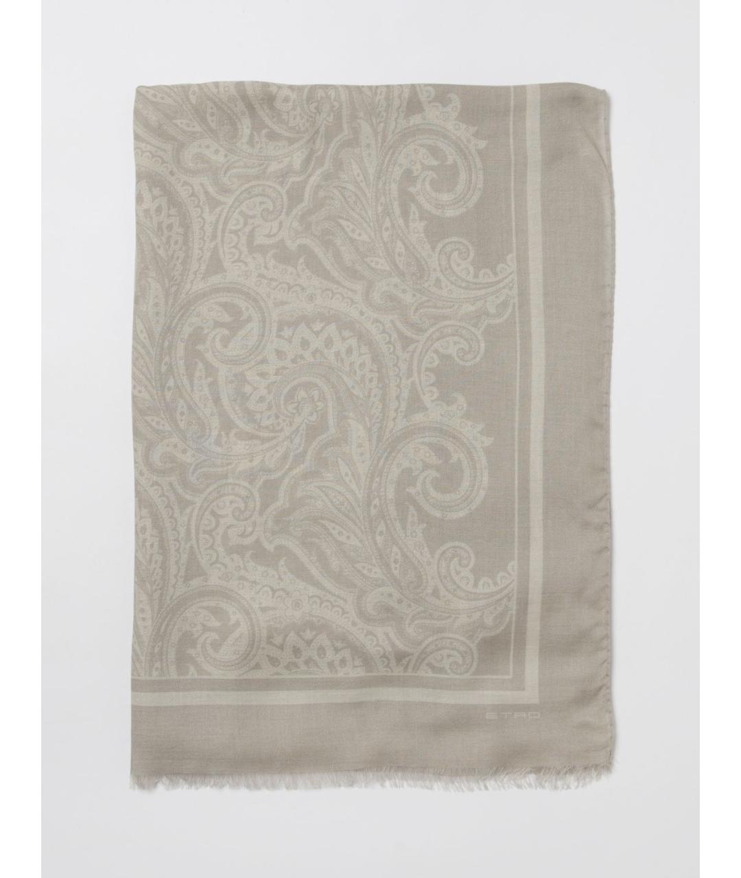 ETRO Бежевый шарф, фото 5
