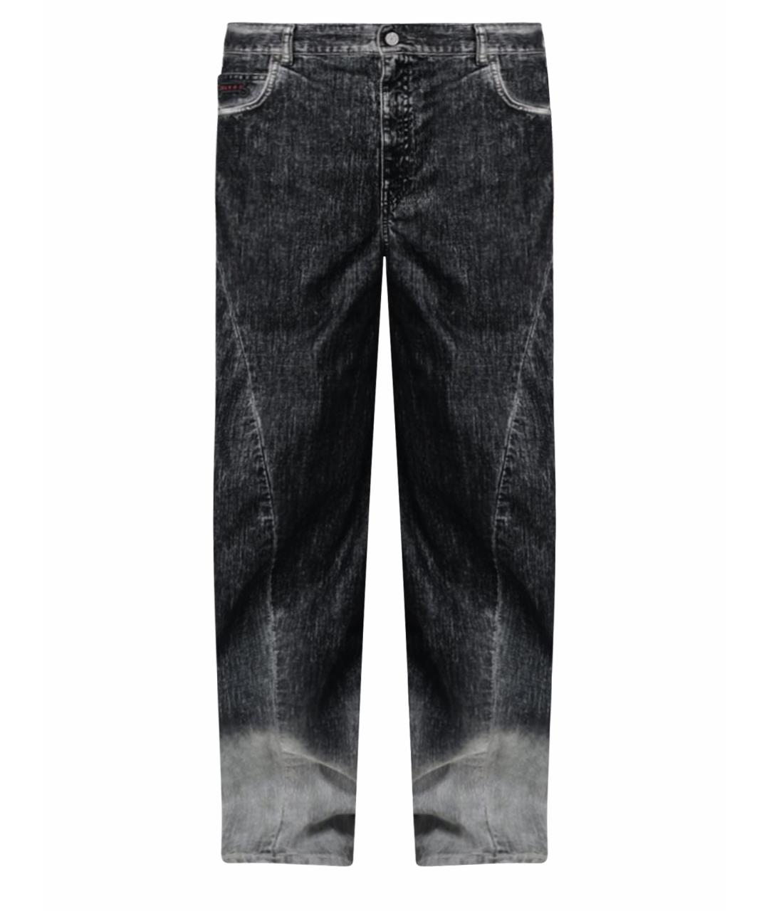 MARNI Черные хлопковые прямые джинсы, фото 1