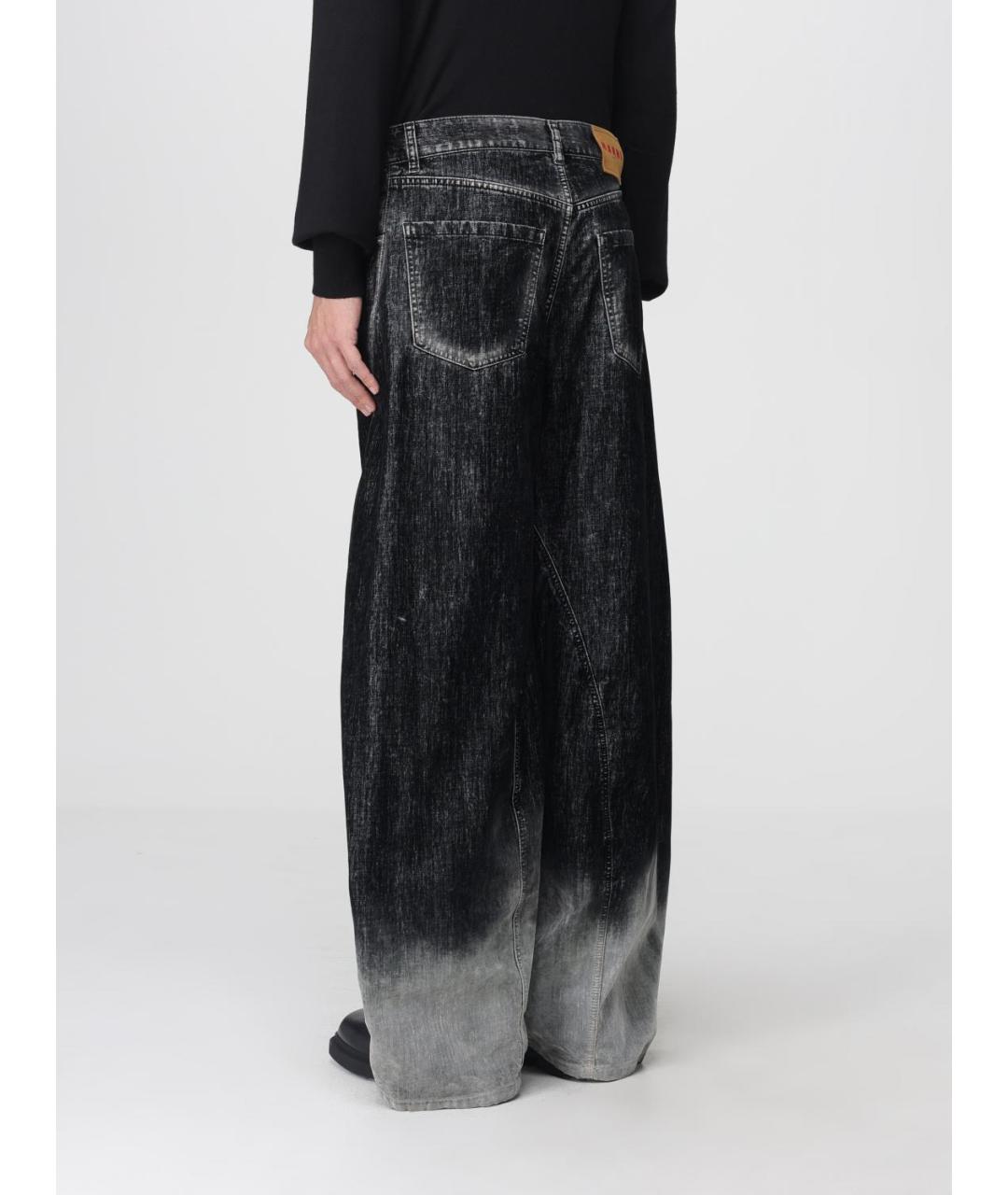 MARNI Черные хлопковые прямые джинсы, фото 3