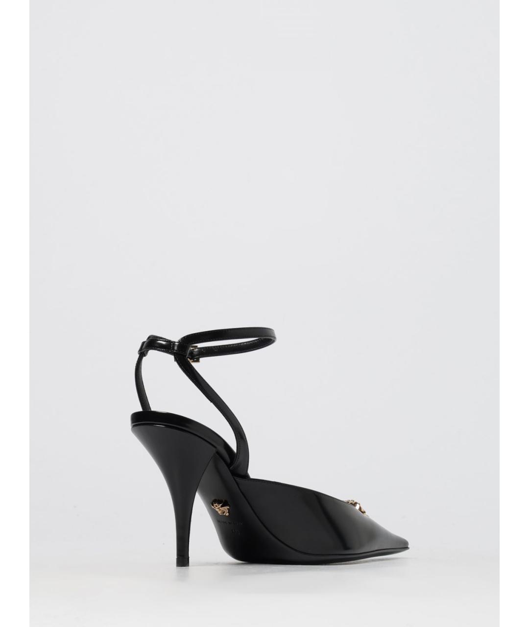 VERSACE Черные кожаные туфли, фото 3