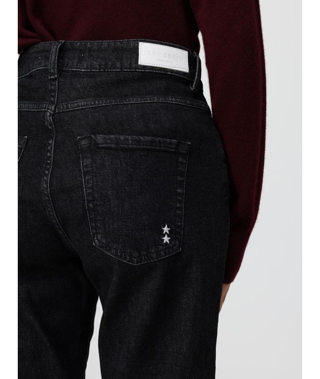 ICON DENIM Серые хлопковые прямые джинсы, фото 3