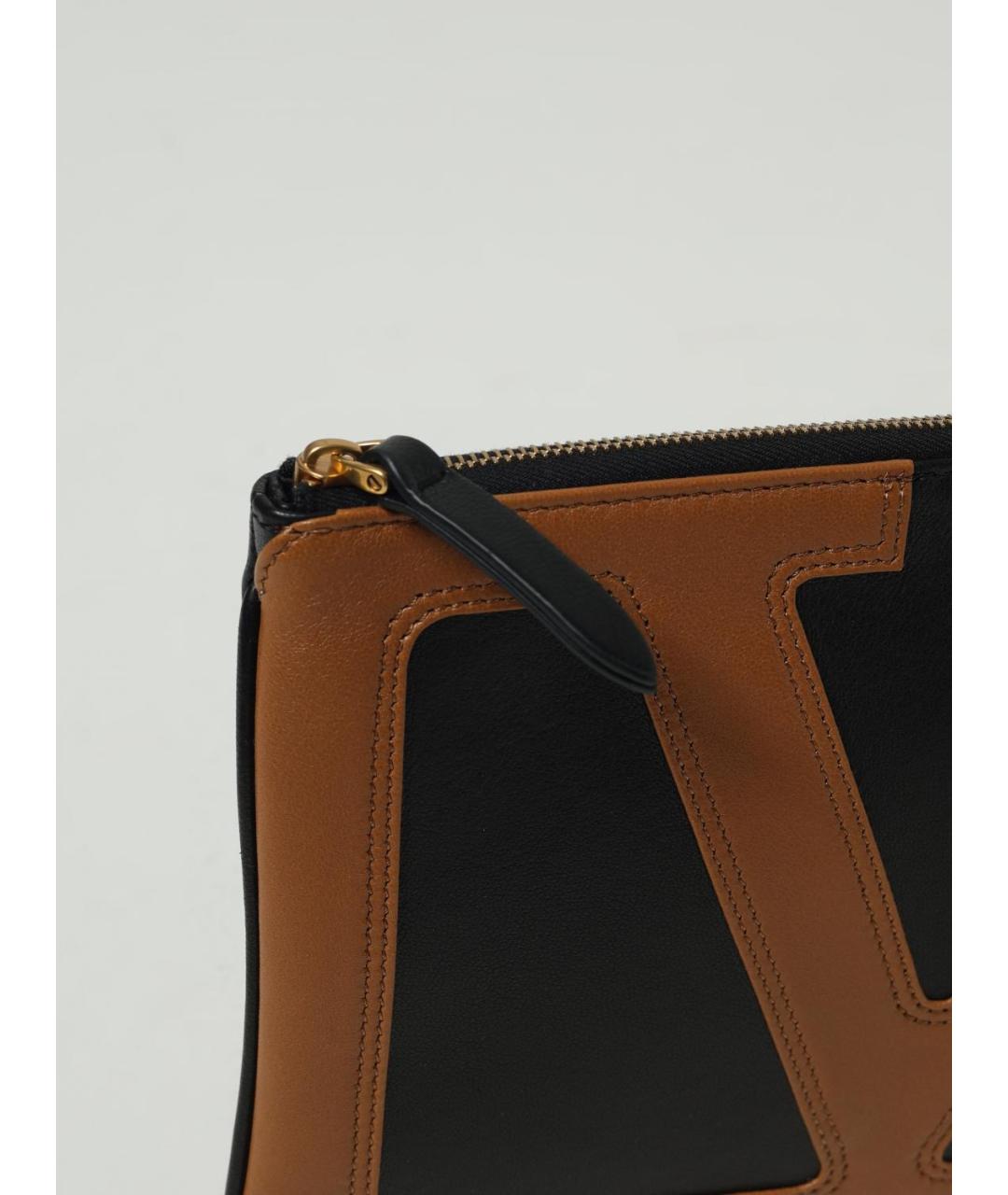 VALENTINO Черная кожаная папка для документов, фото 4