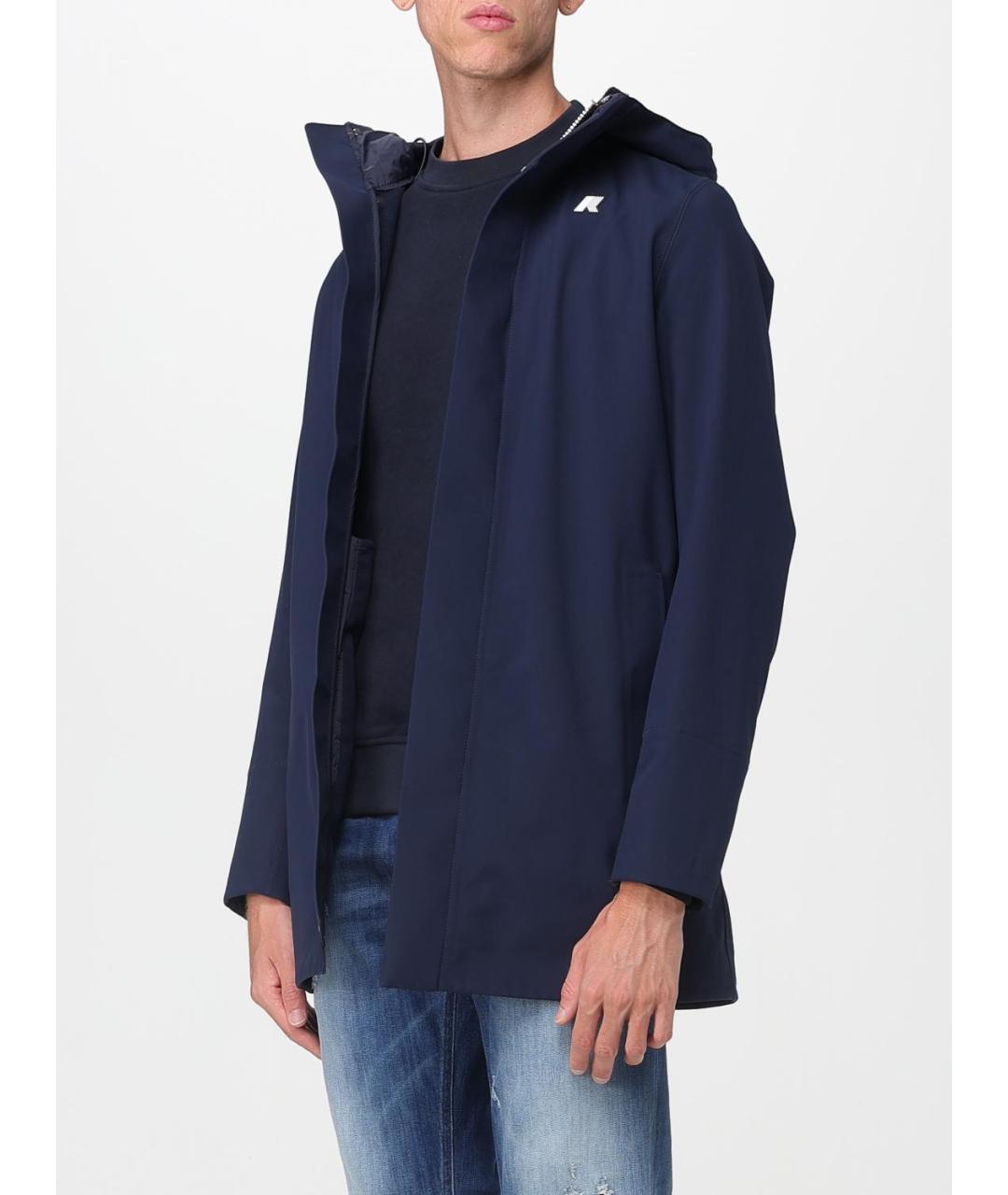 K-WAY Синяя полиэстеровая парка, фото 3