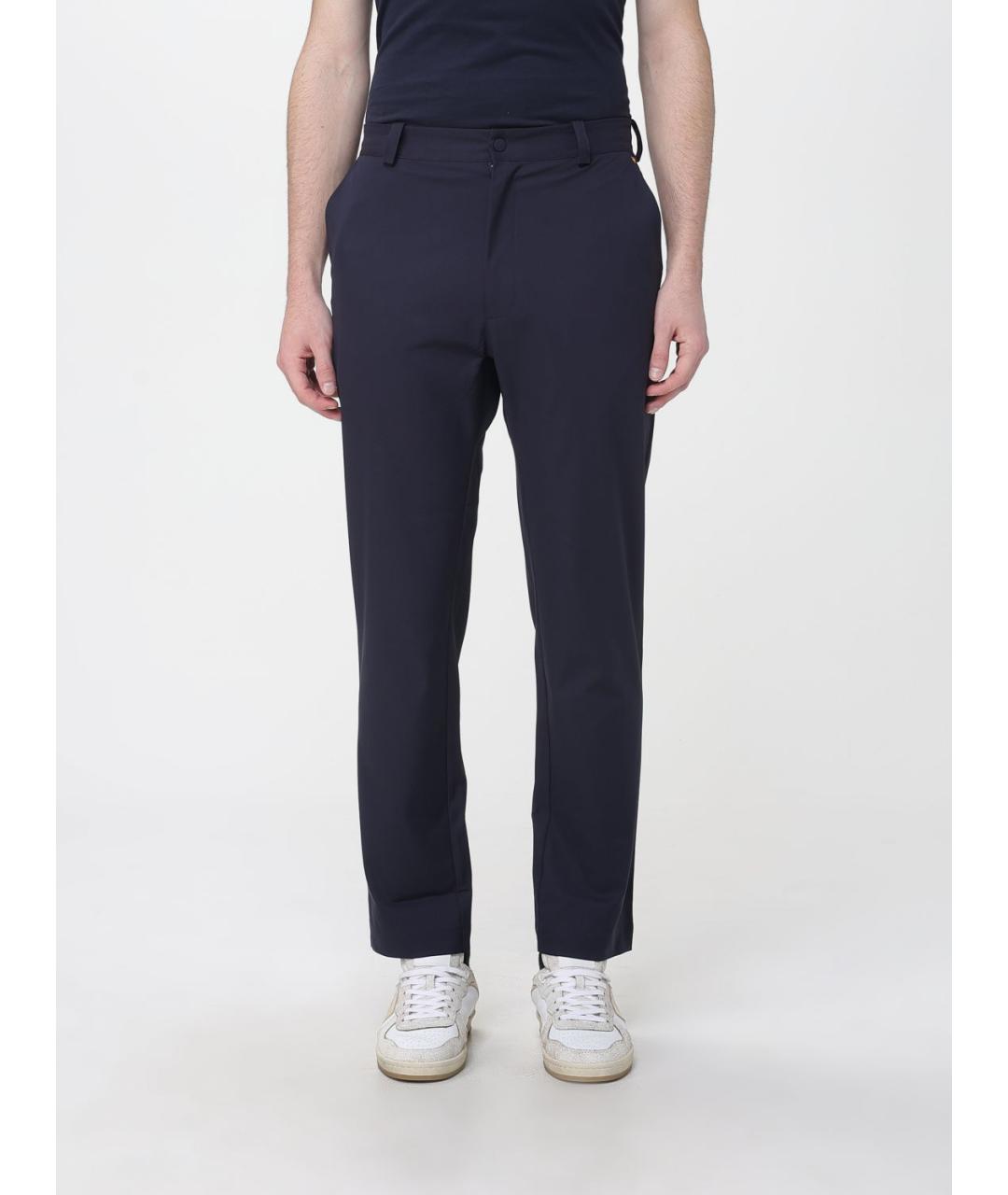 K-WAY Синие полиэстеровые повседневные брюки, фото 4