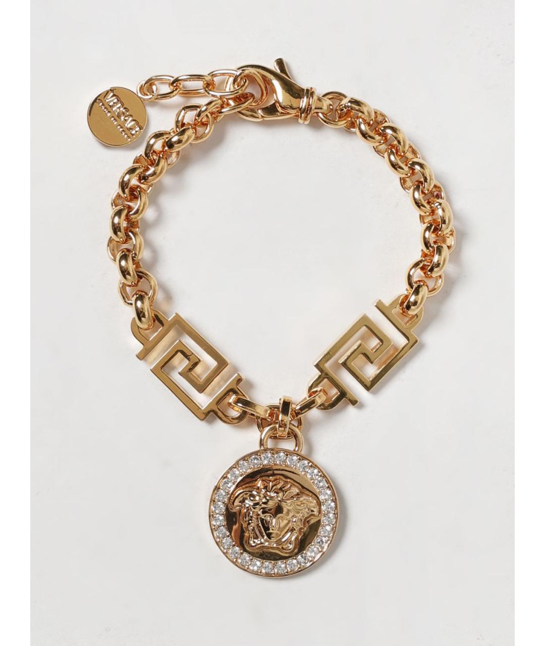 VERSACE Золотой металлический браслет, фото 4