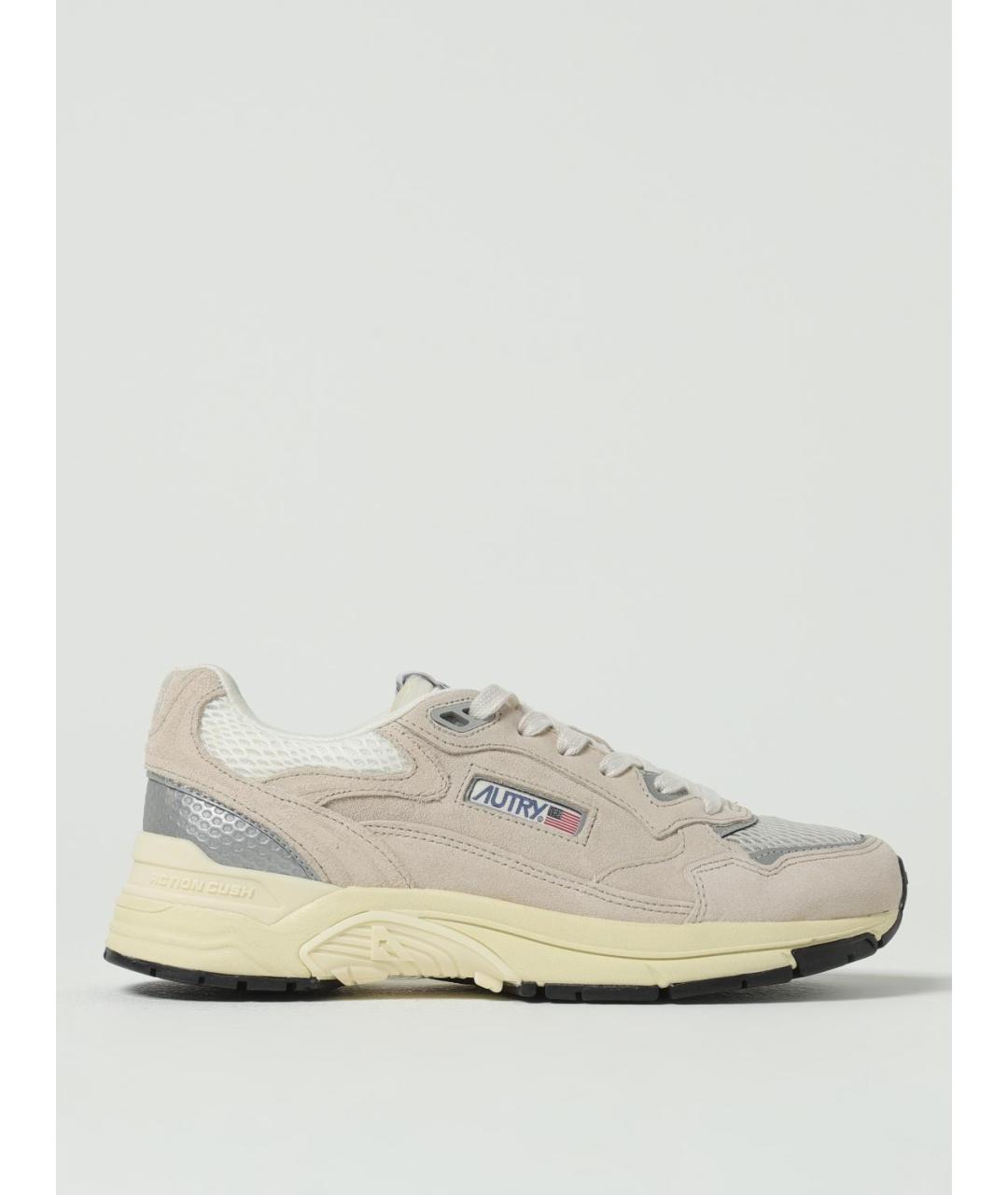 AUTRY Бежевые кожаные кроссовки, фото 5
