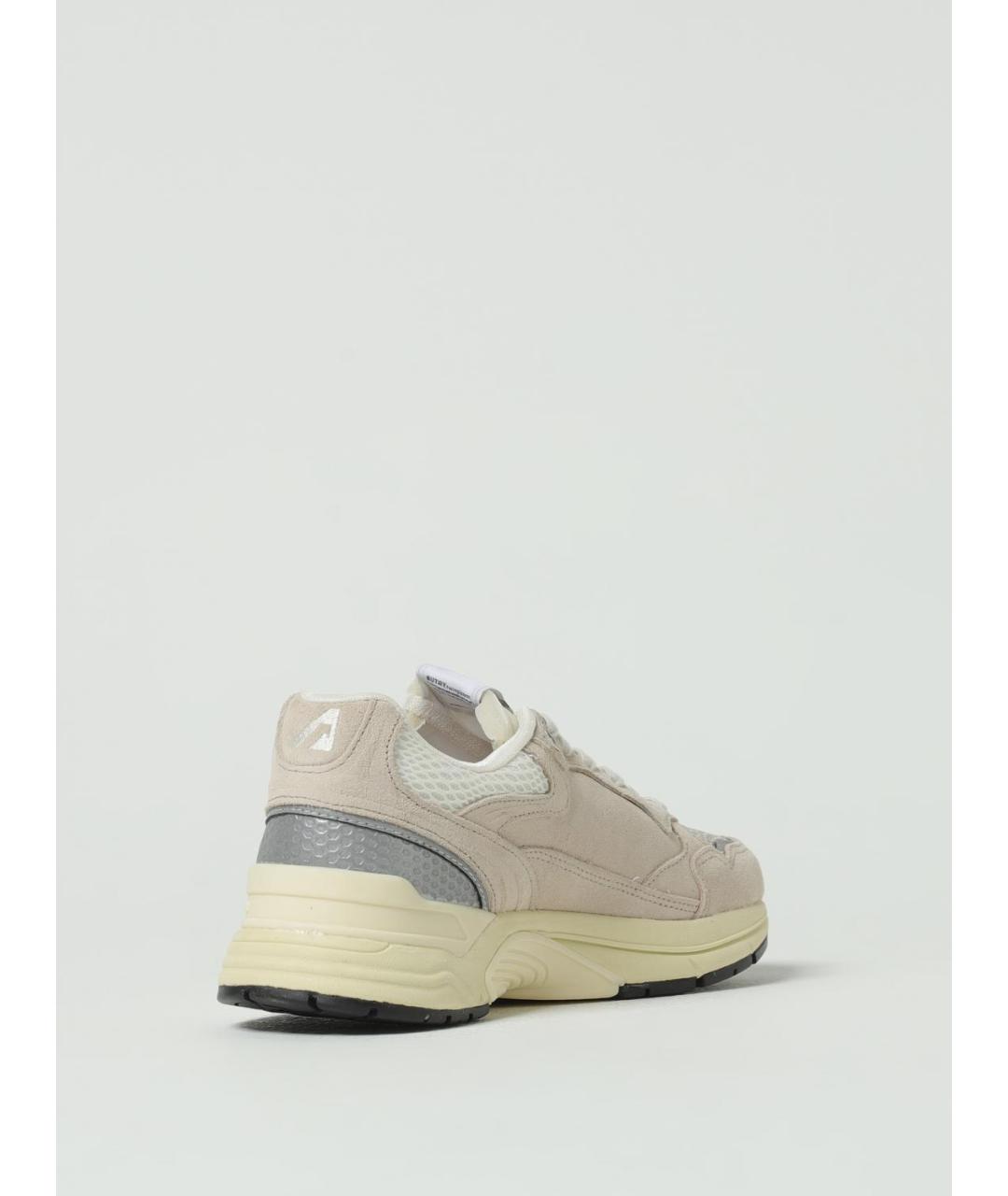 AUTRY Бежевые кожаные кроссовки, фото 3