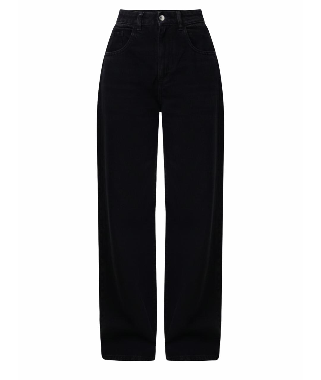 ICON DENIM Черные хлопковые прямые джинсы, фото 1