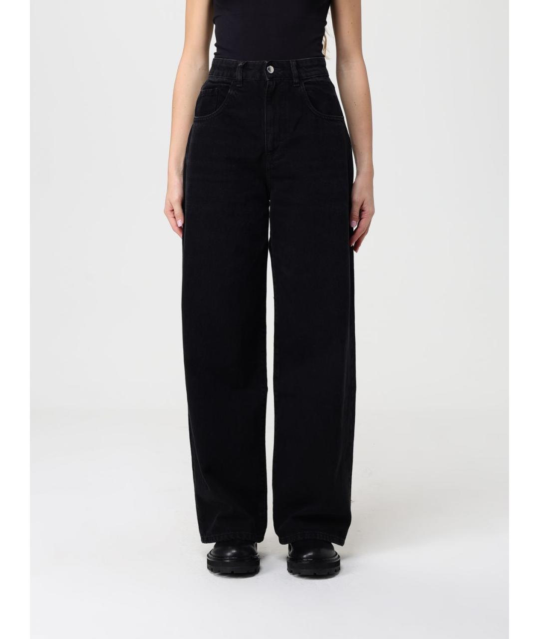ICON DENIM Черные хлопковые прямые джинсы, фото 4
